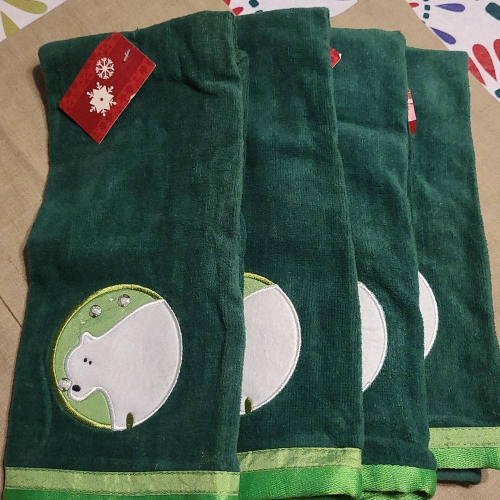 Polar Bear Kitchen Towels (set of 4)